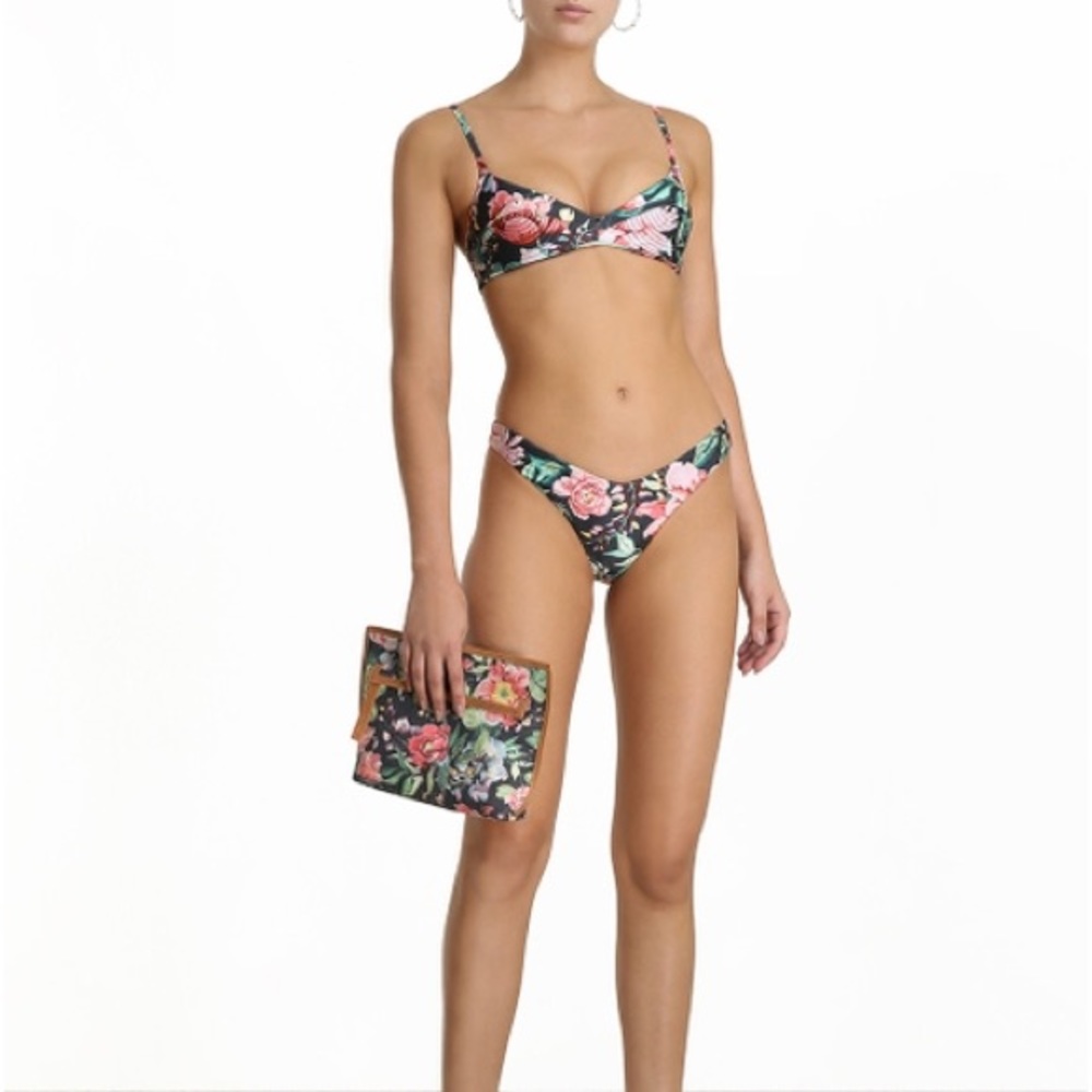 Zimmermann Bellitude Bikini Dark Navy Floral